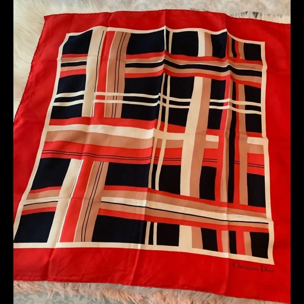 Christian Dior silk scarf